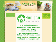 Tablet Screenshot of khonthaifood.co.uk